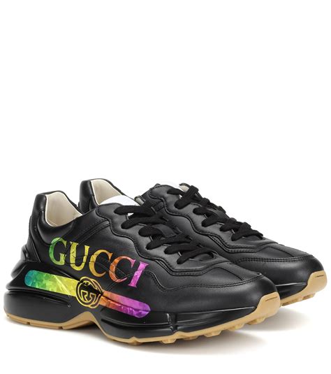 gucci women's black sneakers.